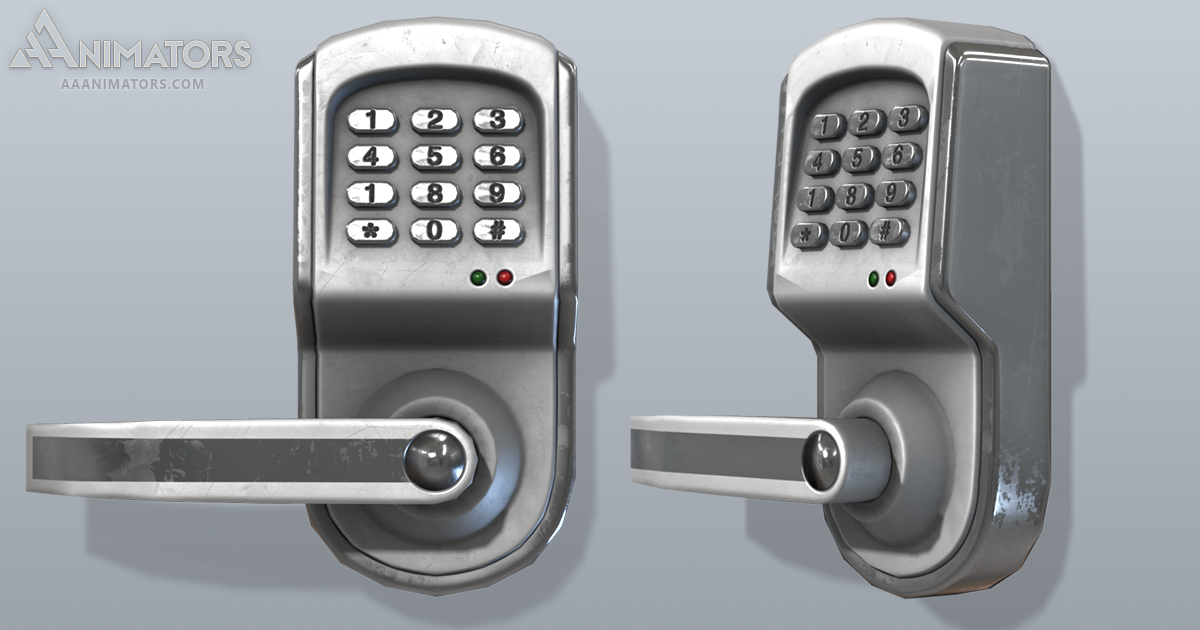 Low Poly Smart Electronic Lock 04 | 3D Electronics | Unity Asset Store
