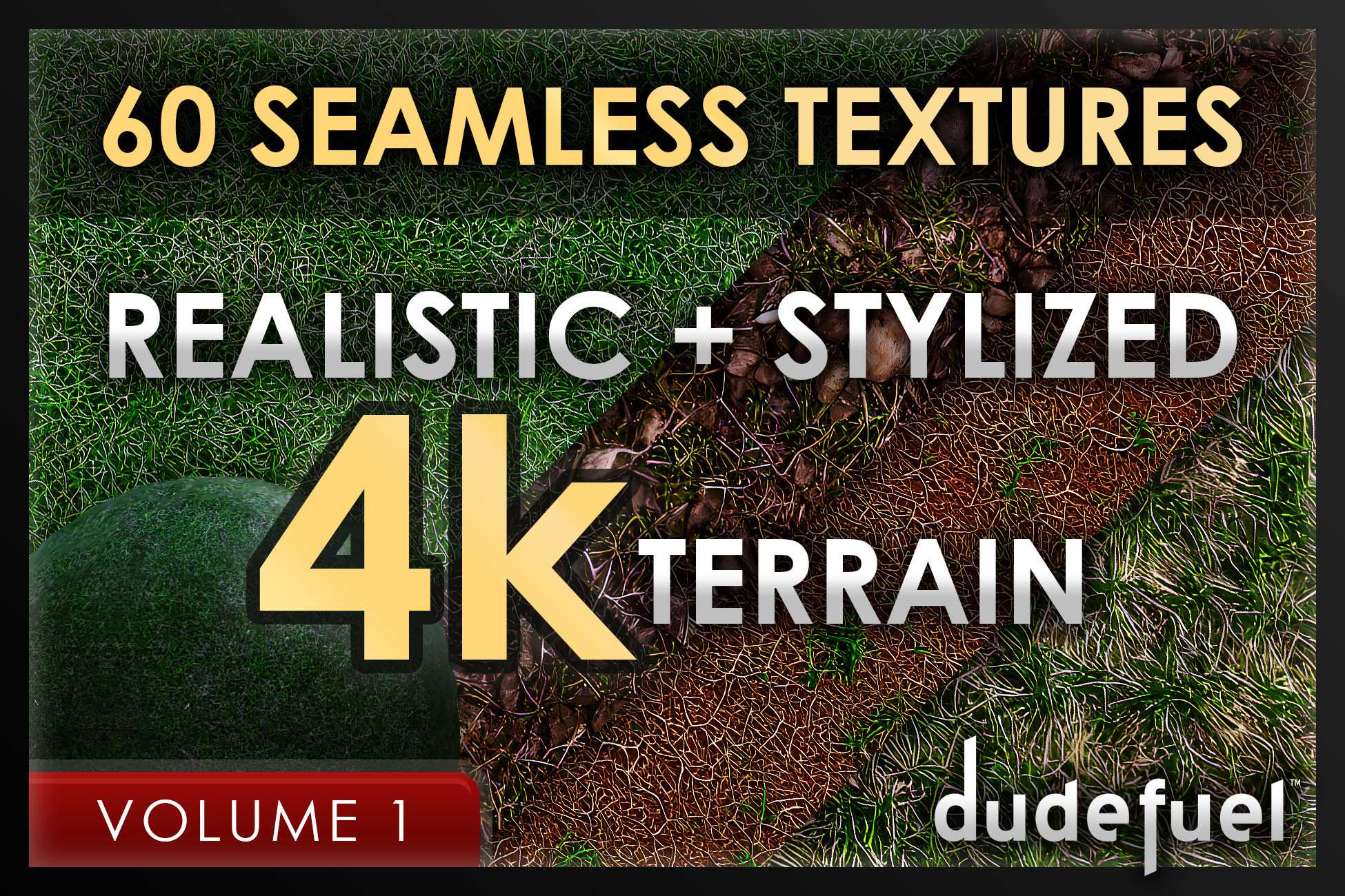 Realistic Image Texture 60 Stylized & Realistic Terrain (4k) Seamless Textures Materials - Vol ...