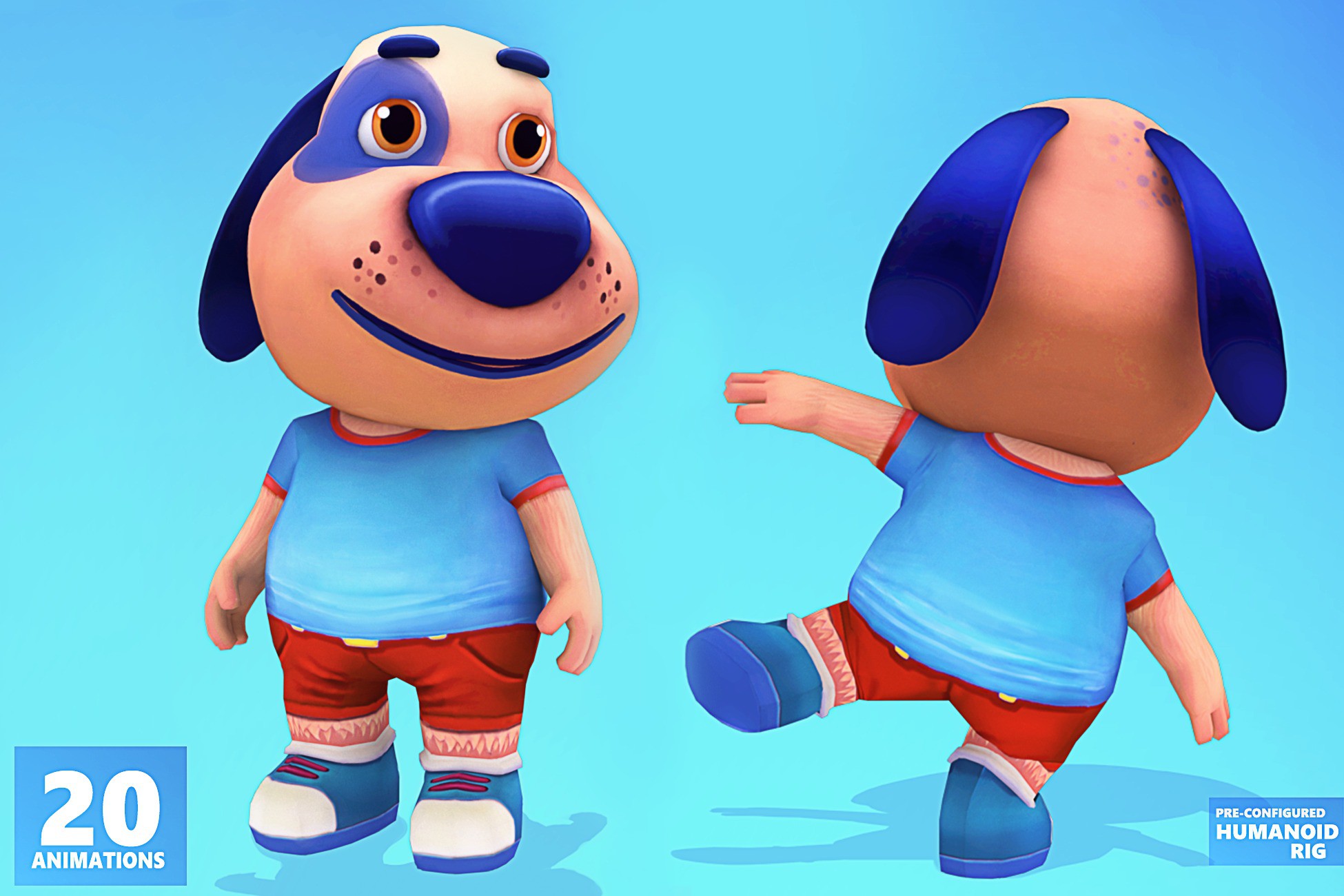 Unity Chain Dog Dog Animated | Characters | Unity Asset Store
