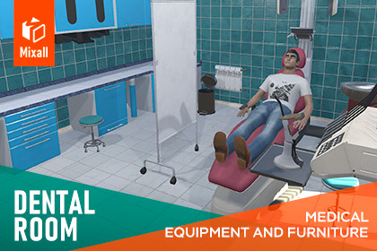 Dental Room - medical equipment and furniture