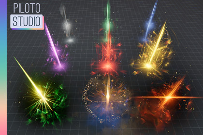 Realistic ARPG Pickups Auras and Buffs VFX
