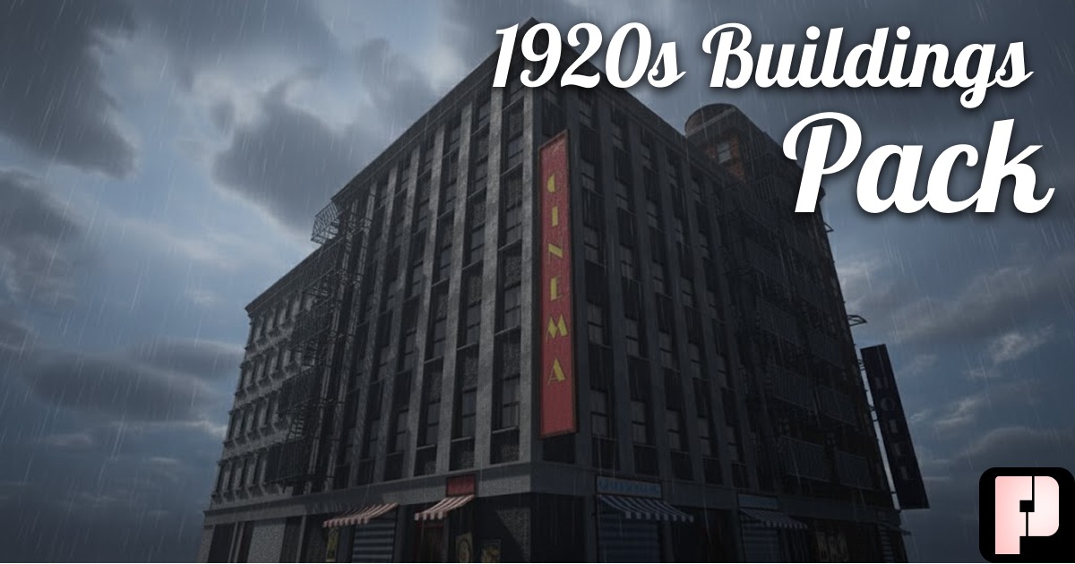 1920 Dmv Building The American City: Modular 1920s Buildings Pack | 3D Urban | Unity ...