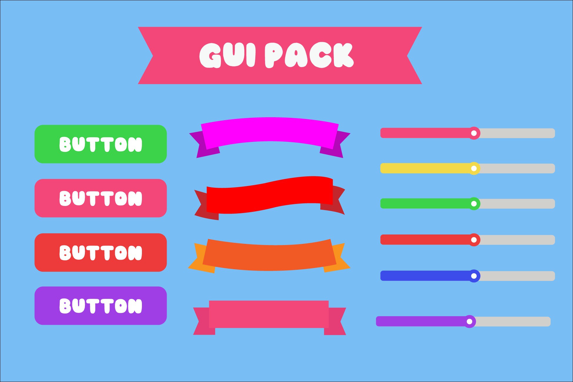 Fancy Mobile GUI / UI Pack For Beginners | 2D Icons | Unity Asset Store