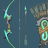 Snake Bow Quiver Arrow