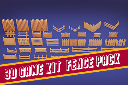 3D Game Kit-Fence Pack
