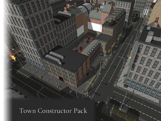 Basic Town Layout For Unity Town Constructor Package | 3D Urban | Unity Asset Store