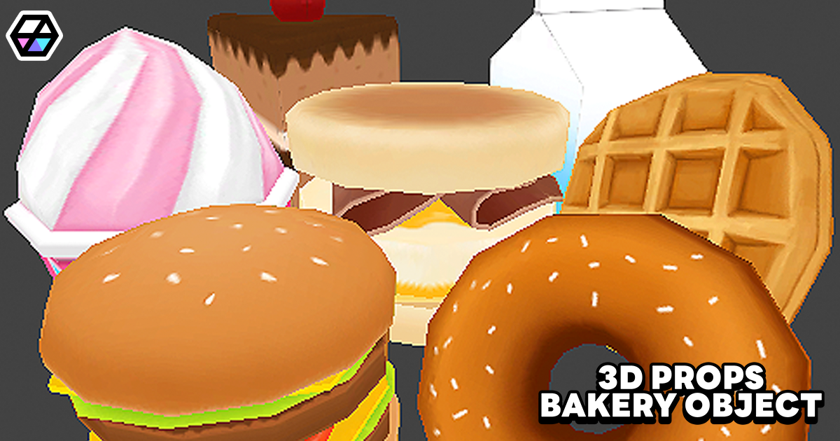 3D Props - Bakery Object | 3D Food | Unity Asset Store