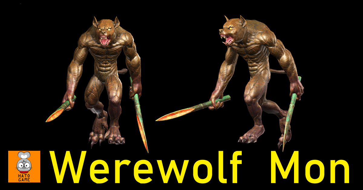 Monster: Werewolf | 3D Creatures | Unity Asset Store