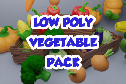 Low Poly Vegetable Pack - Game Ready