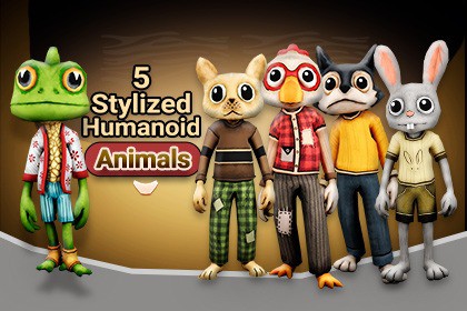 Stylized Humanoid Animal collection 1