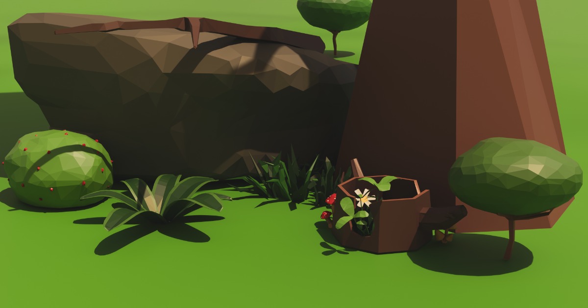 Low Poly Nature Pack For First Game | 3D Vegetation | Unity Asset Store