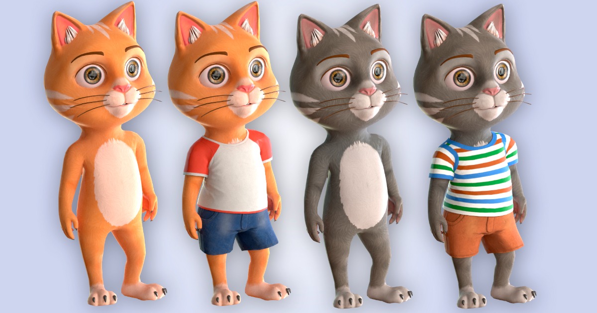 Cartoon Cat Set | Characters | Unity Asset Store