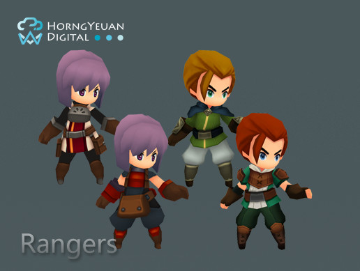 Toon Rangers (Male + Female) | 3D Characters | Unity Asset Store