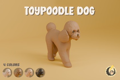 Animated Toy Poodle Dog