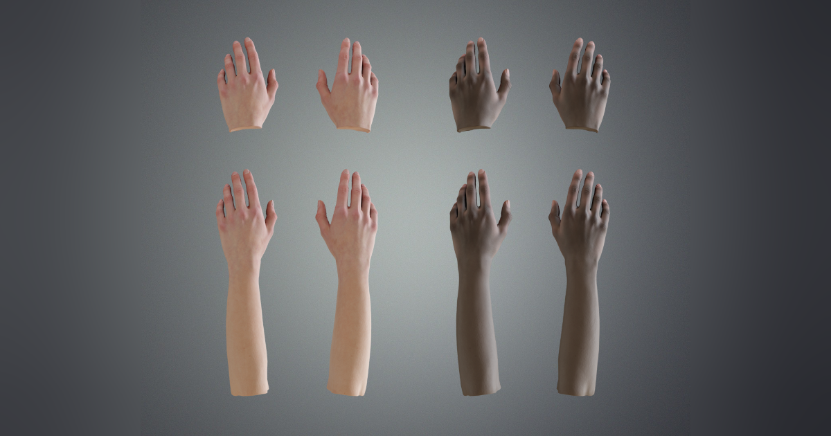 Leap Motion Realistic Female Hands | 3D Humanoids | Unity Asset Store