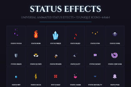 Vivid Motion: Ultimate Status Effects Kit (72 Effects )