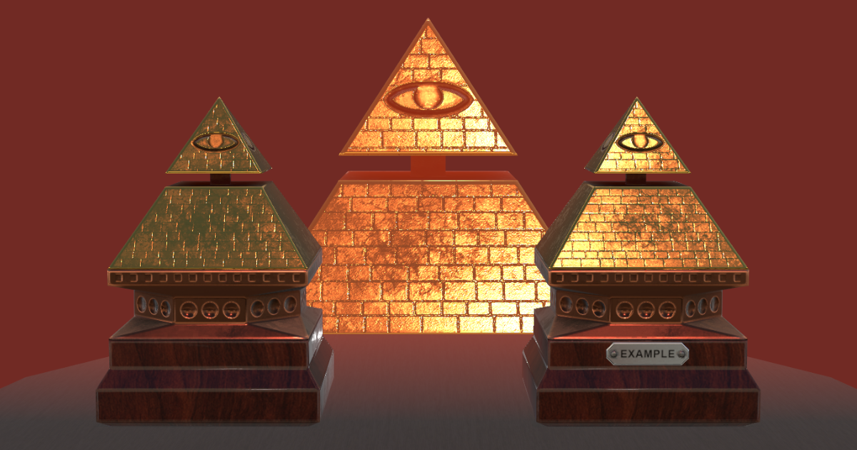 Mysterious Decorative Pyramid | 3D Interior | Unity Asset Store