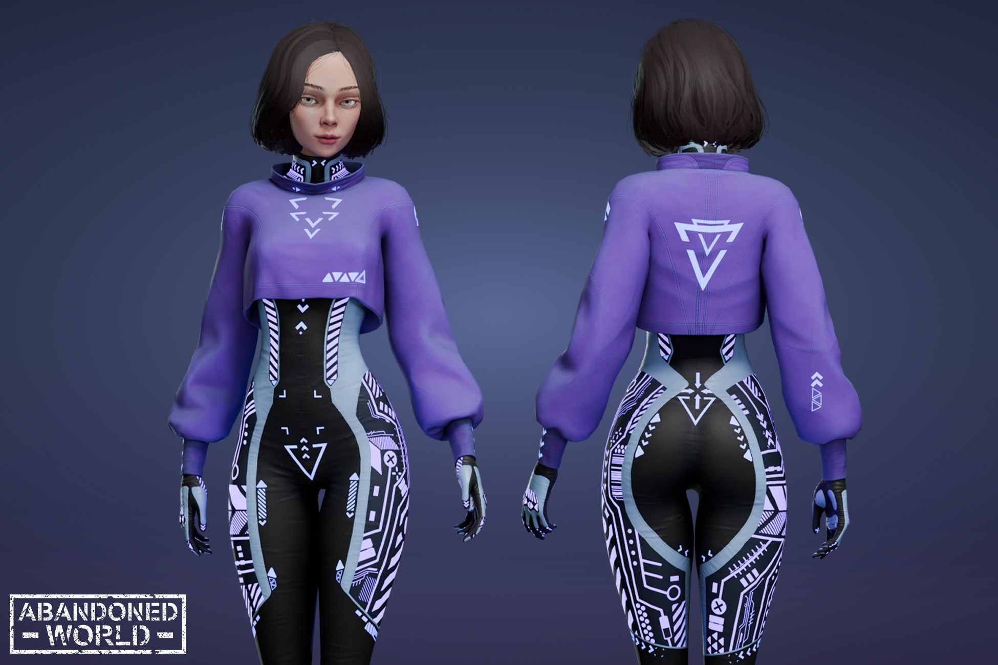 Sci-Fi CyberPunk Girl AW | Characters | Unity Asset Store