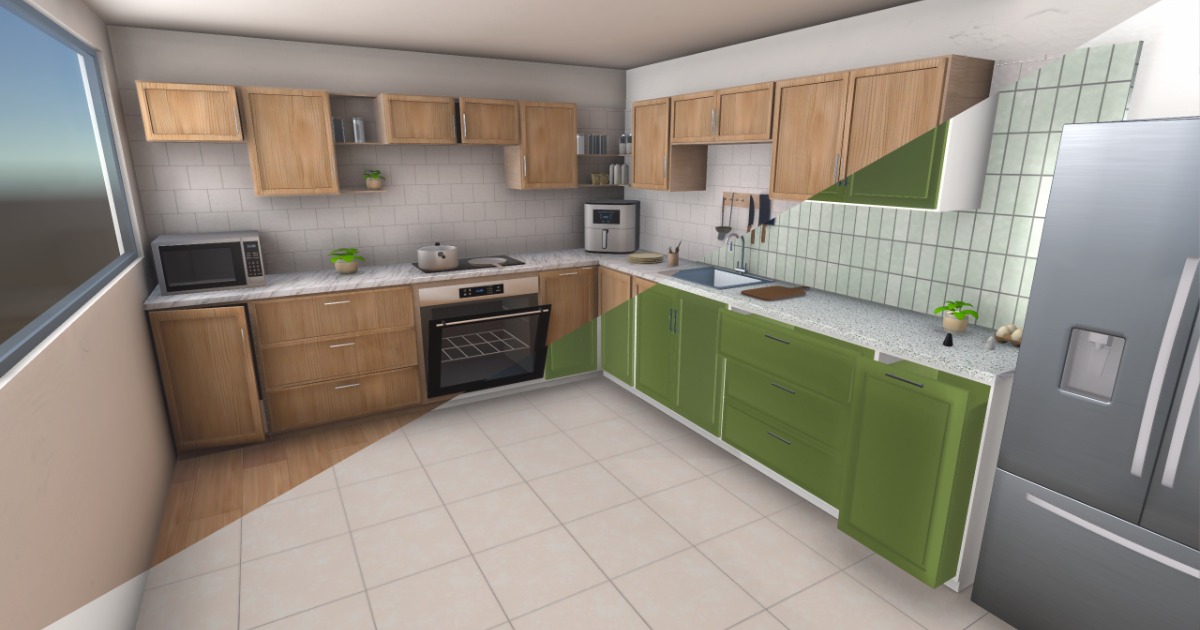 2 styles 1 modular kitchen | 3D Environments | Unity Asset Store