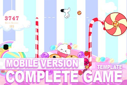 Candy Merge Mobile | Full Game + Template
