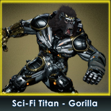 Sci-Fi Titan Gorilla