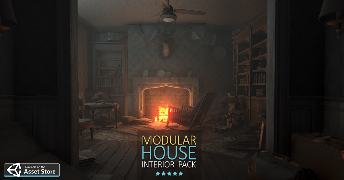 Unity Module Interior HQ Modular House Interior Pack | 3D Urban | Unity Asset Store