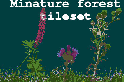 Minature forest tileset