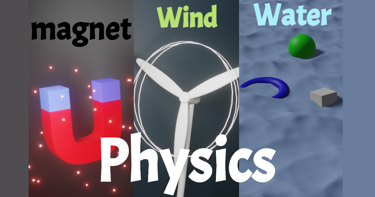 Physics : Water, Magnet, Wind, Explosion | 物理エンジン | Unity Asset Store