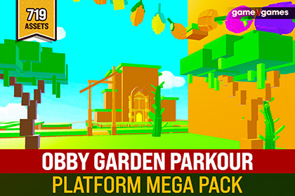 OBBY Garden Parkour & Platform Mega Pack