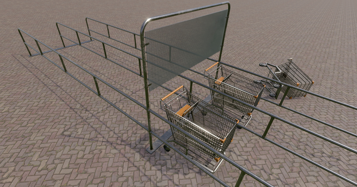Shopping Trolley / Shopping Cart | 3D Props | Unity Asset Store