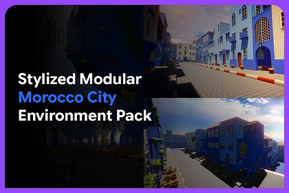 Stylized Modular Morocco City Environment Pack