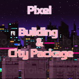 2D Pixel City & Building Package