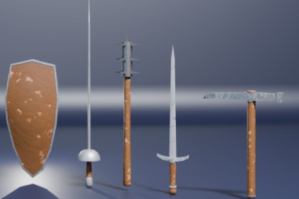 Medieval weapons and tools