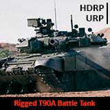 Tank Drivable T90A Battle Tank