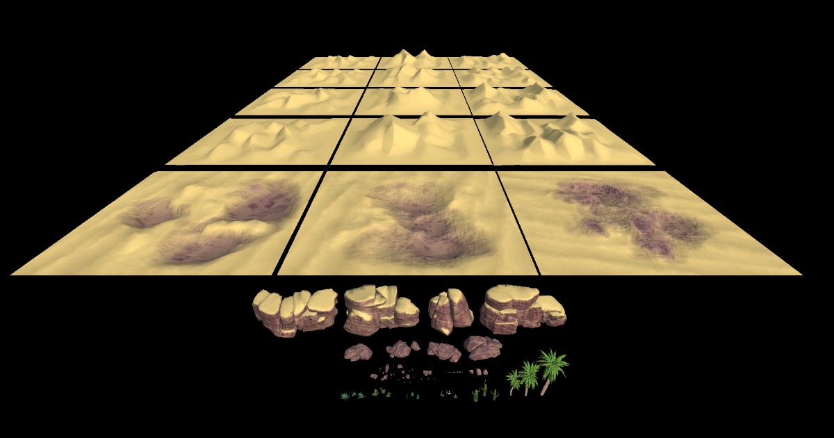 desert dunes, cliffs, rocks & vegetation | 3D Environments | Unity ...