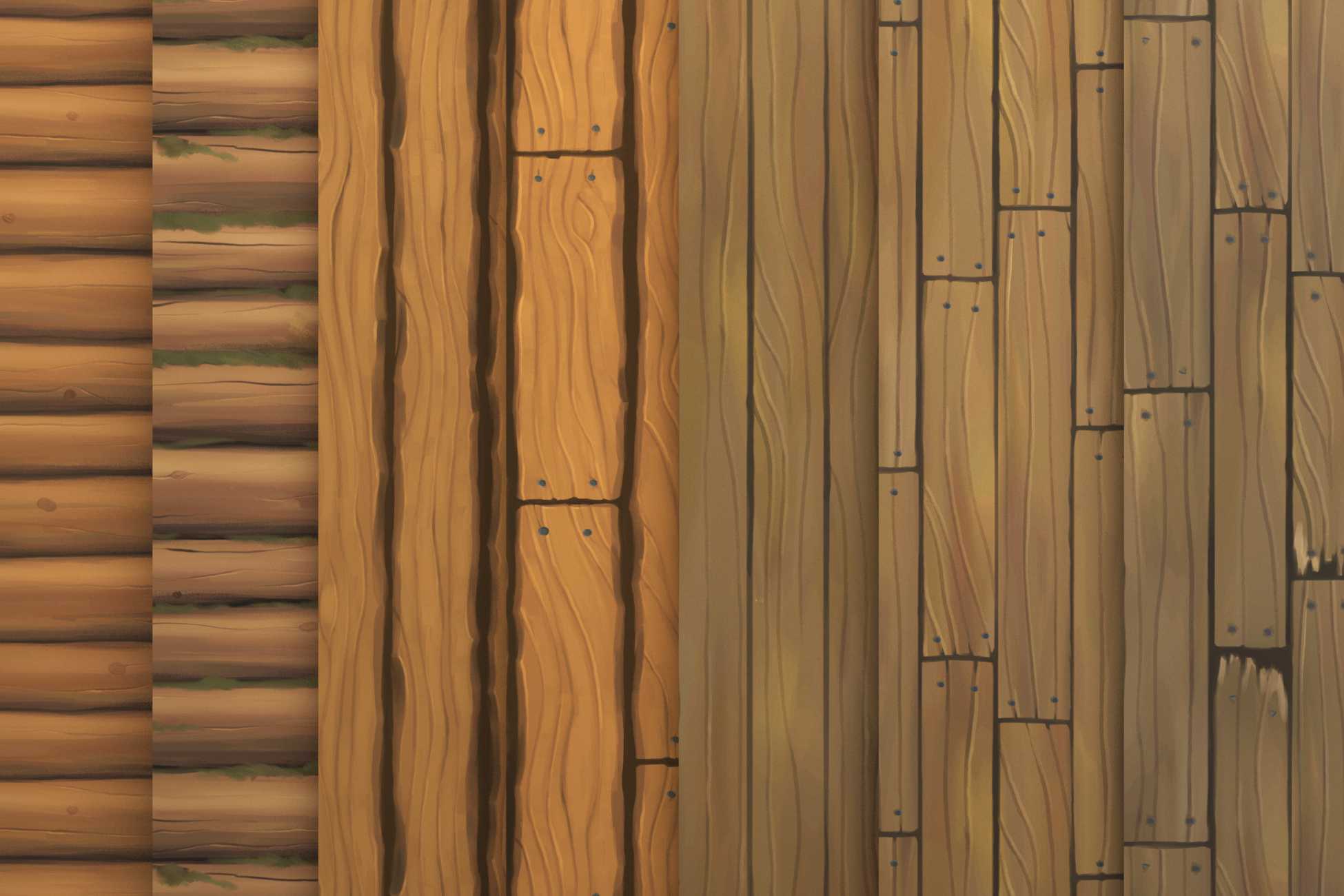 wood hand painted texture vol1 | 2D Wood | Unity Asset Store