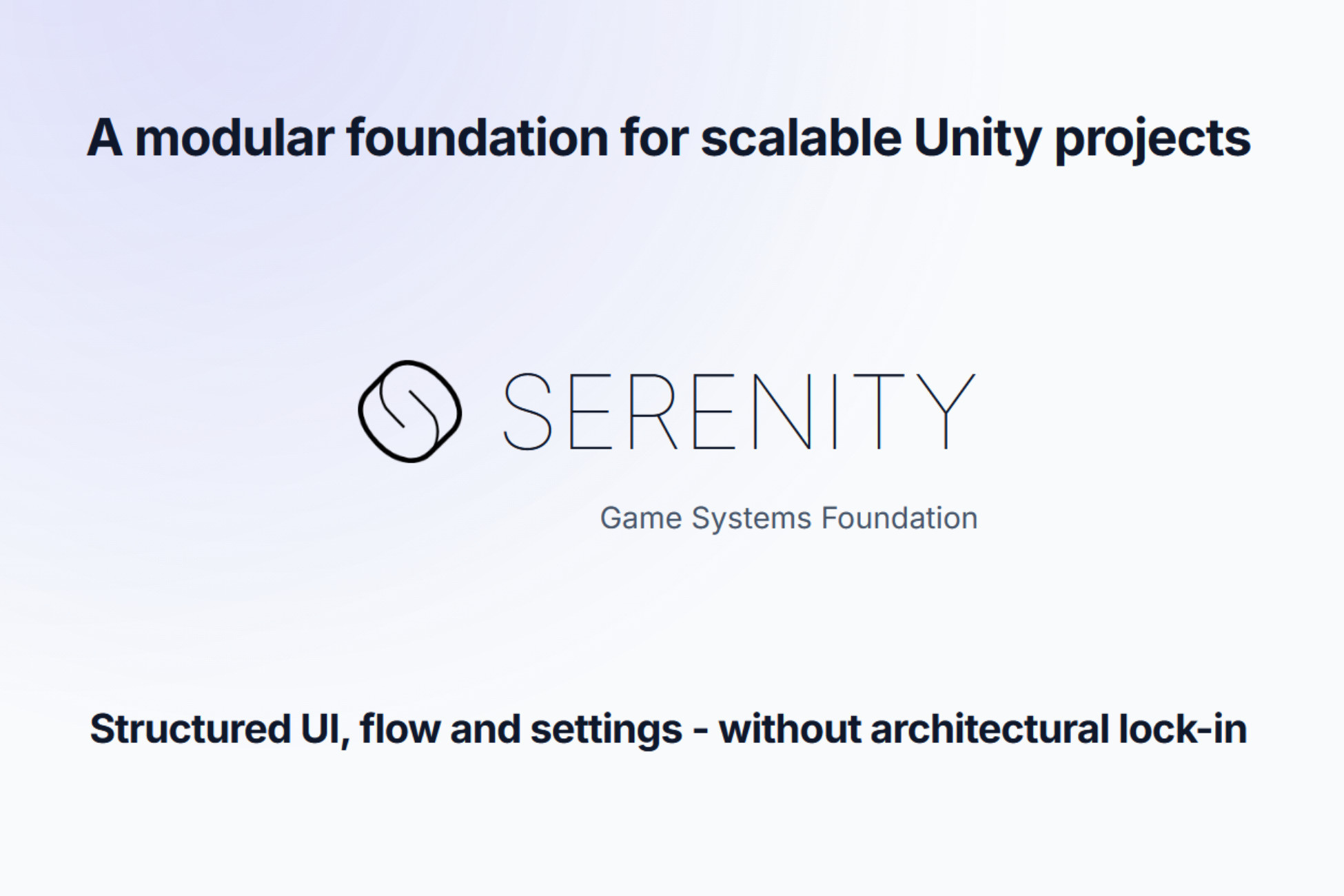 Serenity - Game Systems Foundation