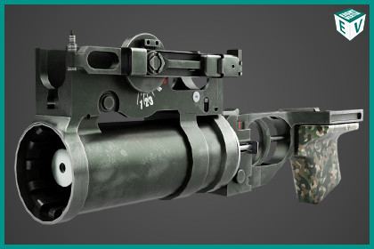 Grenade Launcher 03 Military Green URP HDRP Textures