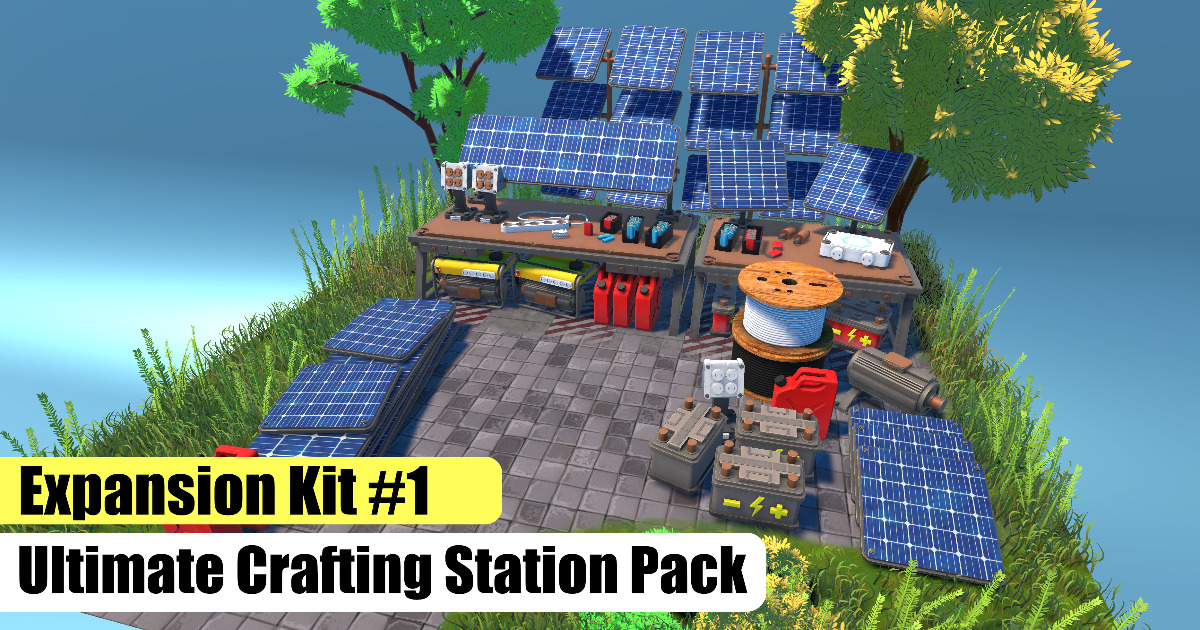 Ultimate Crafting Stations Expansion Kit#1 - Stylized - LowPoly - 100% ...