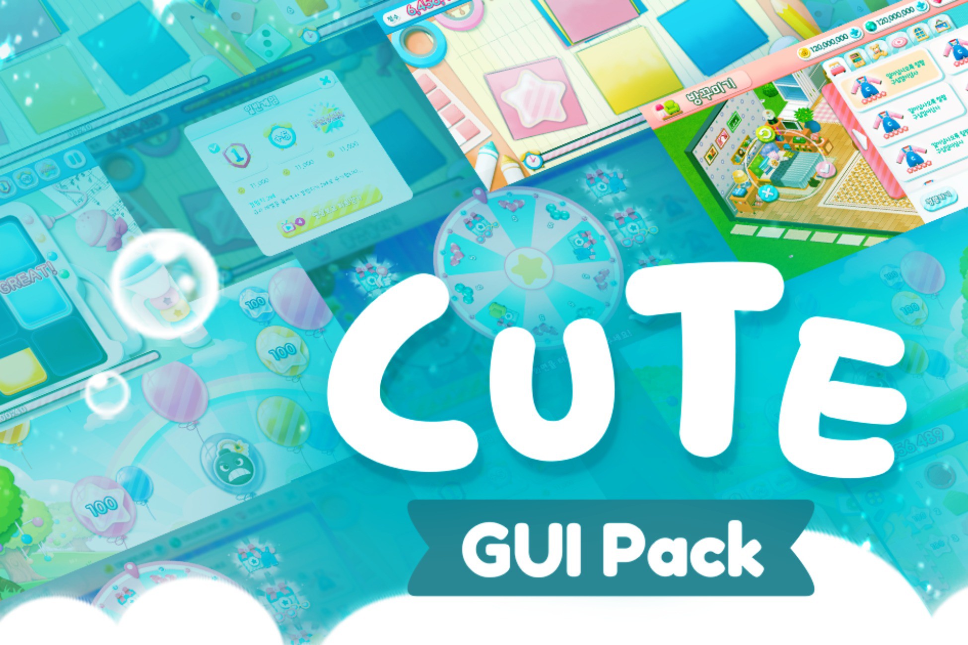 Cute GUI-Pack-Lite | 2D Icons | Unity Asset Store