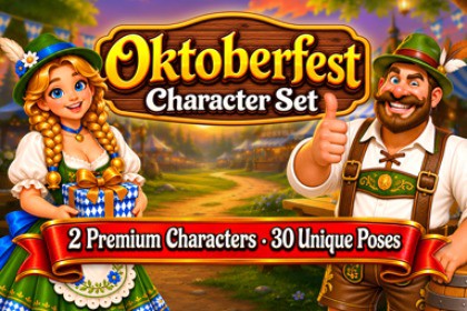 Bavarian Casual Characters 2D