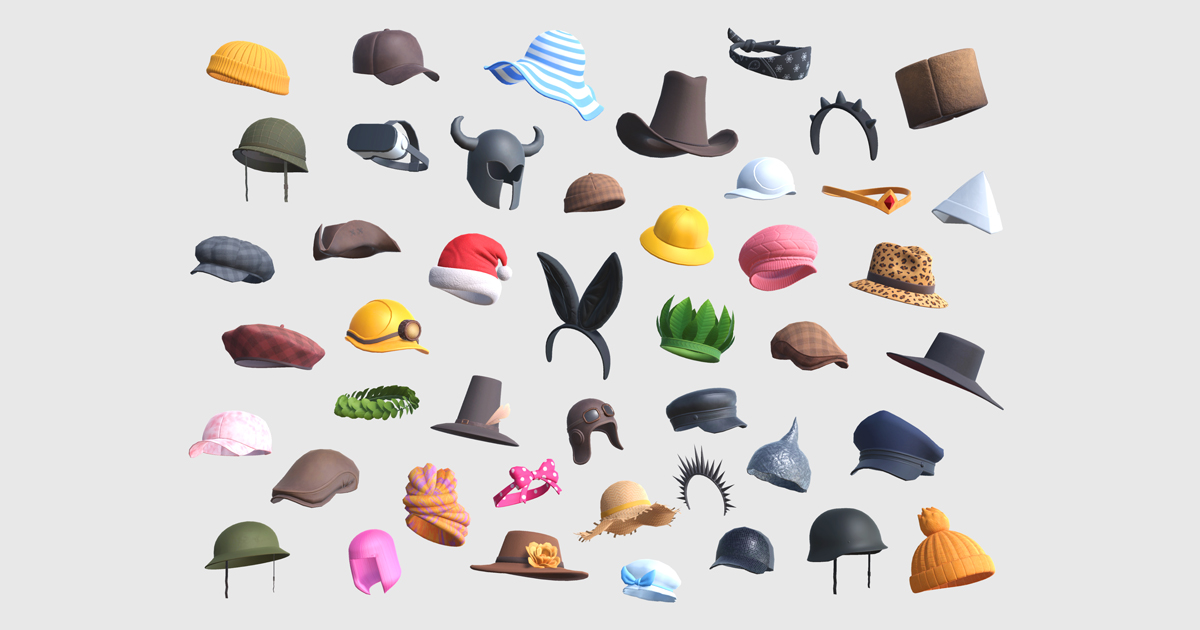 Cartoon Hats Pack Vol. 5 | 3D Clothing | Unity Asset Store