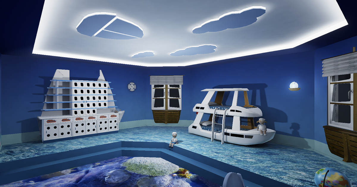 Sea Themed Room | 3D Urban | Unity Asset Store