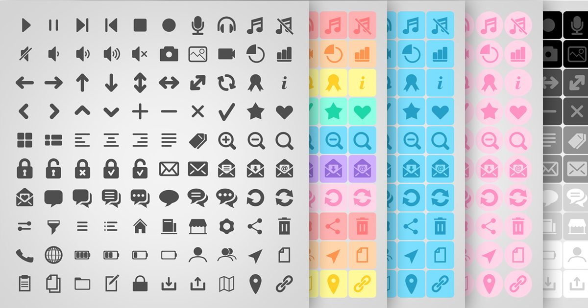 simple icon pastel tone | 2D Icons | Unity Asset Store