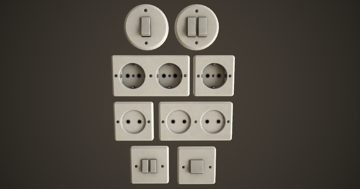 Switches and sockets | 3D Electronics | Unity Asset Store