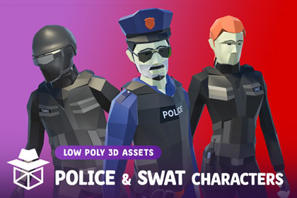 Low Poly Police & SWAT Character Pack