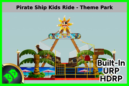 Pirate Ship Kids Ride - Theme Park