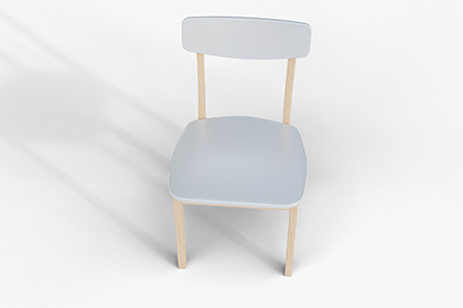 Modern Wooden Chair 3D Model
