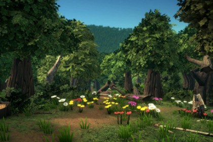 Stylized forest environment