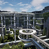 Futuristic Biodome Garden – Sci-Fi Nature Environment